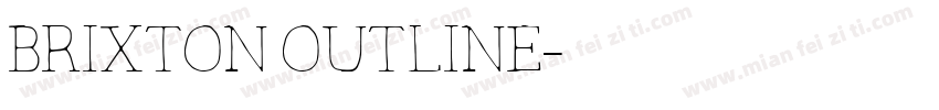 brixton outline字体转换